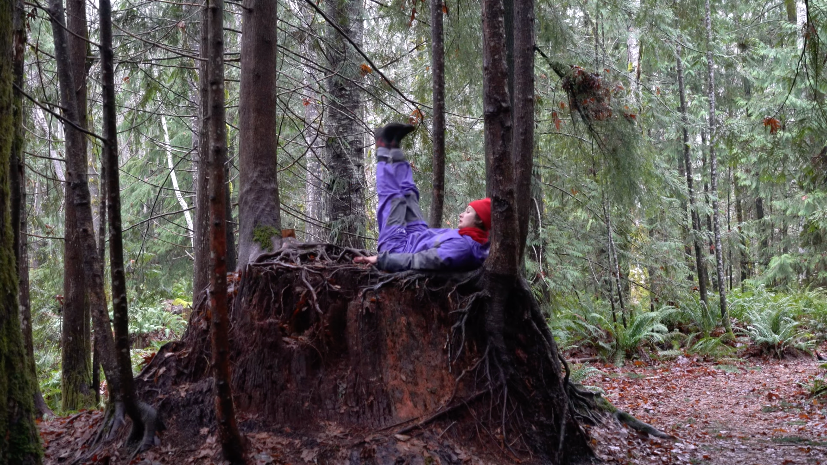 Load video: As part of my solo improvisational performance/movement practice and part of my ongoing &quot;Forest Work&quot; -This video was filmed during my stay at the Position on Retreat artists&#39; residency in Lake Cowichan, on the ancestral land of the Ts’uubaa-asatx First Nation.